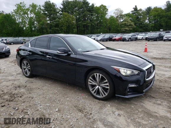 2019 Infiniti Q50 Luxe с VIN JN1EV7AR1KM590382, выставлен на аукционе Copart как лот 58008505 с пробегом 53 026 миль миль и Списание • Salvage title. История ставок и продаж доступна на DreamBid. Изображение 4.