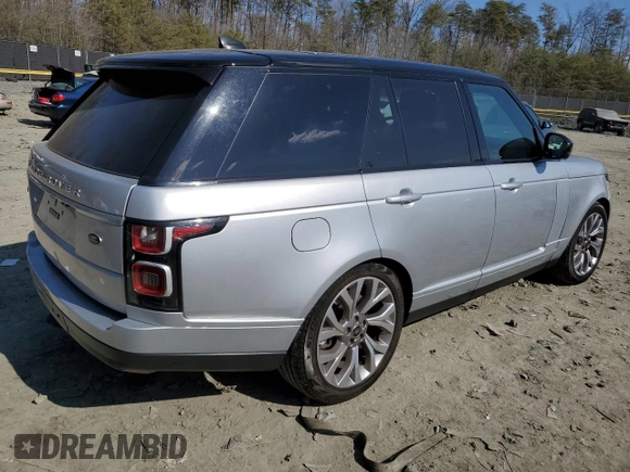 2018 Land Rover Range Rover HSE z VIN SALGS2SV2JA395199, wystawiony jako Copart lot #46659895 z przebiegiem 135 665 mil mil oraz Czysty tytuł • Clean title. Historia ofert i sprzedaży dostępna na DreamBid. Obrazek 3.