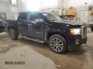 2022 GMC Canyon 4WD Denali with VIN 1GTG6EEN5N1112356, listed as a Copart auction lot 87871435 with 25,352 mi miles and Salvage Title. Bid and sale history available at carsss.com. Image 4.