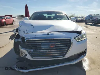 2019 Genesis G90 5.0L Ultimate with VIN KMHG54JH0KU050836, listed as a Copart auction lot 80133504 with 72,720 mi miles and Salvage Title. Bid and sale history available at carsss.com. Image 5.