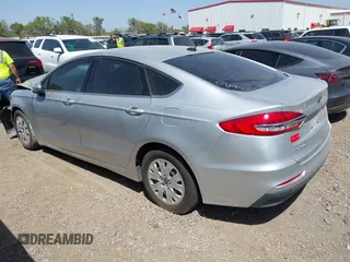 2019 Ford Fusion S with VIN 3FA6P0G71KR275393, listed as a IAAI auction lot 41827288 with 108,160 mi miles and . Bid and sale history available at DreamBid. Image 3.
