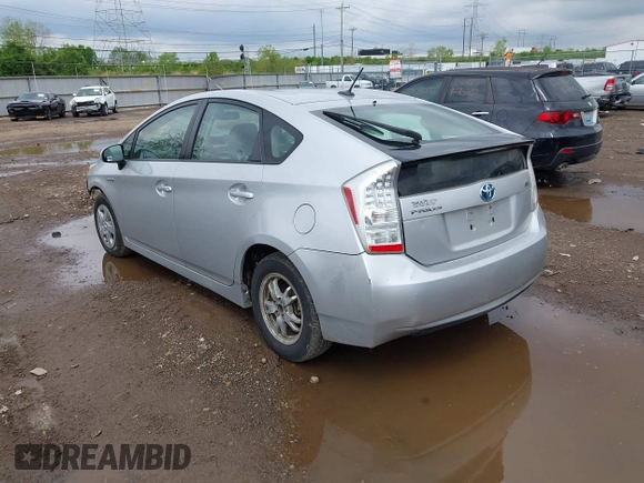 2010 Toyota Prius II with VIN JTDKN3DU1A0014404, listed as a IAAI auction lot 42118661 with 219,306 mi miles. Bid and sale history available at carsss.com. Image 3.