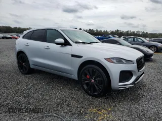 2021 Jaguar F-Pace R-Dynamic S with VIN SADCT2FU1MA663897, listed as a Copart auction lot 85629124 with 60,305 mi miles and Salvage title. Bid and sale history available at DreamBid. Image 4.