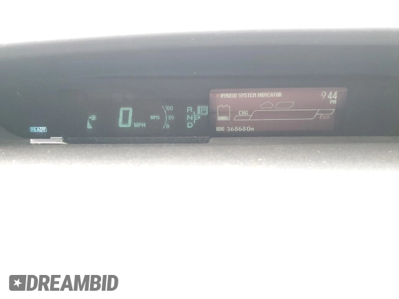 2012 Toyota Prius One with VIN JTDKN3DU9C1492423, listed as a Copart auction lot 55900715 with 368,680 mi miles and Clean Title. Bid and sale history available at DreamBid. Image 9.