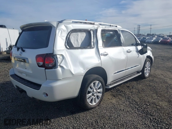 2020 Toyota Sequoia Platinum with VIN 5TDDY5G10LS175226, listed as a IAAI auction lot 41502259 with 75,043 mi miles. Bid and sale history available at carsss.com. Image 4.