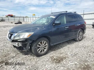 2016 Nissan Pathfinder S with VIN 5N1AR2MNXGC641110, listed as a Copart auction lot 55811745 with 153,080 mi miles and Salvage title. Bid and sale history available at DreamBid. Image 1.