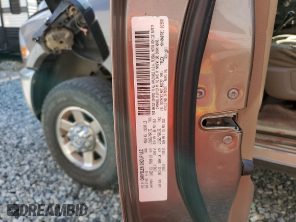 2010 Dodge Ram 3500 SLT with VIN 3D73Y3CL9AG166727, listed as a Copart auction lot 74807644 with 246,652 mi miles and Salvage Title. Bid and sale history available at carsss.com. Image 13.