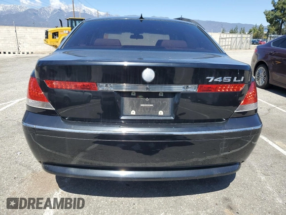 2002 BMW 7 Series 745Li with VIN WBAGN63472DR00064, listed as a Copart auction lot 49536175 with 97,737 mi miles and Clean Title. Bid and sale history available at carsss.com. Image 6.