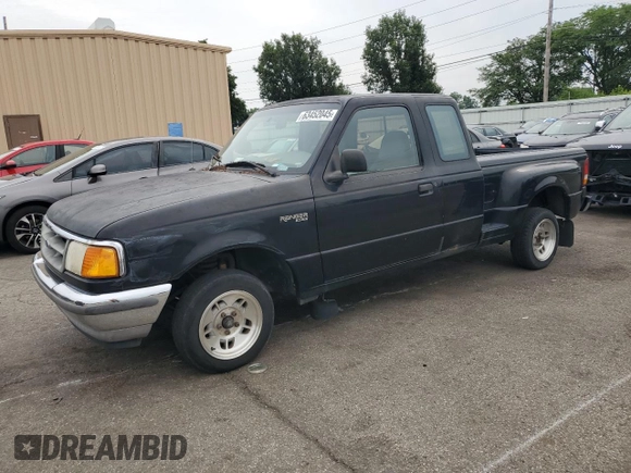 1997 Ford Ranger XL with VIN 1FTCR14A2VPB52159, listed as a Copart auction lot 63452045 with 207,582 mi miles and Salvage title. Bid and sale history available at DreamBid. Image 1.