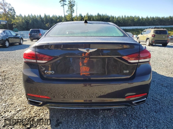 2019 Genesis G80 3.8L with VIN KMHGN4JE6KU288907, listed as a Copart auction lot 76422094 with 60,735 mi miles and Salvage Title. Bid and sale history available at carsss.com. Image 6.