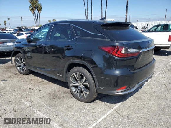 2021 Lexus RX 450h with VIN 2T2HGMDA9MC067213, listed as a Copart auction lot 48599255 with 28,234 mi miles and Salvage title. Bid and sale history available at DreamBid. Image 2.