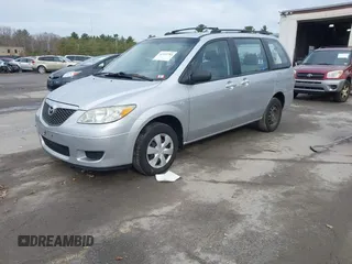 2006 Mazda MPV LX with VIN JM3LW28A360568523, listed as a IAAI auction lot 41957783 with 151,606 mi miles and . Bid and sale history available at DreamBid. Image 2.