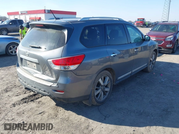 2015 Nissan Pathfinder SL with VIN 5N1AR2MM2FC668260, listed as a IAAI auction lot 41666222 with 196,800 mi miles and . Bid and sale history available at DreamBid. Image 4.