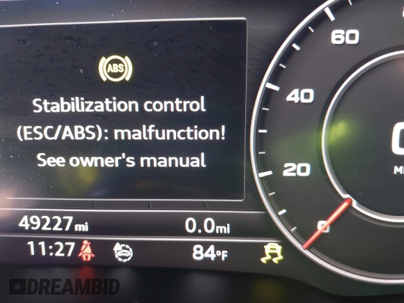2019 Audi Q7 Prestige with VIN WA1VAAF73KD015756, listed as a IAAI auction lot 41868717 with 49,227 mi miles. Bid and sale history available at carsss.com. Image 17.
