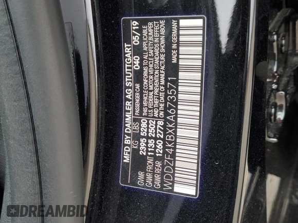2019 Mercedes-Benz E 300 z VIN WDDZF4KBXKA673571, wystawiony jako Copart lot #52425625 z przebiegiem 32 605 mil mil oraz Szkoda całkowita • Salvage title. Historia ofert i sprzedaży dostępna na DreamBid. Obrazek 13.