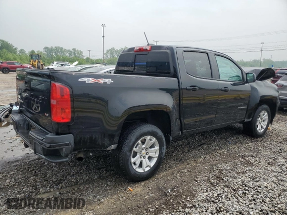 2022 Chevrolet Colorado 4WD LT with VIN 1GCGTCEN7N1180414, listed as a Copart auction lot 59862805 with 52,672 mi miles and Salvage title. Bid and sale history available at DreamBid. Image 3.