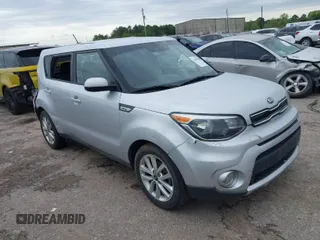 2017 Kia Soul + with VIN KNDJP3A59H7437610, listed as a IAAI auction lot 41892128 with 144,147 mi miles. Bid and sale history available at carsss.com. Image 1.