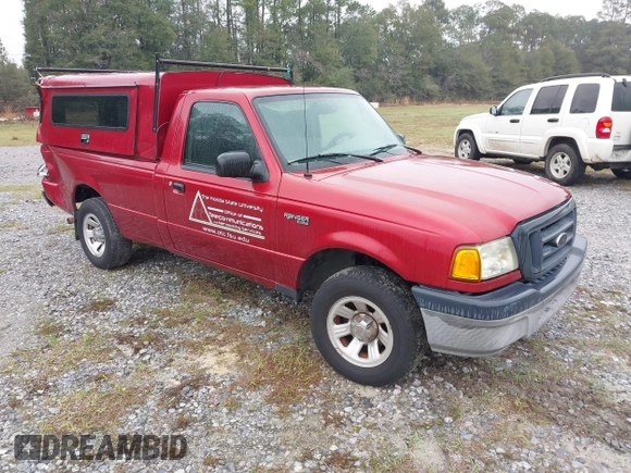 2005 Ford Ranger XL Fleet with VIN 1FTYR10E55PA75284, listed as a IAAI auction lot 41612909 with 49,720 mi miles. Bid and sale history available at carsss.com. Image 1.