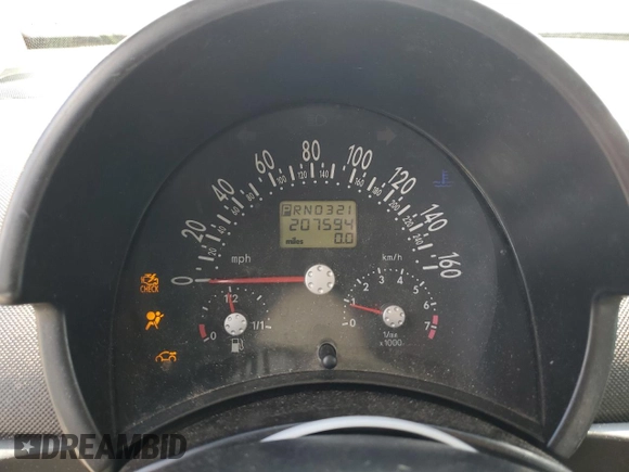 2003 Volkswagen Beetle GLS with VIN 3VWCD21C83M407178, listed as a Copart auction lot 58557825 with 207,594 mi miles and Salvage title. Bid and sale history available at DreamBid. Image 9.