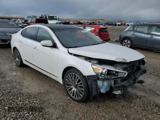 2016 Kia Cadenza Premium with VIN KNALN4D79G5214492, listed as a Copart auction lot 86521534 with 164,976 mi miles and Salvage Title. Bid and sale history available at carsss.com. Image 4.