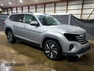 2025 Volkswagen Atlas SE with VIN 1V2HR2CA9SC535384, listed as a Copart auction lot 62152365 with 14,535 mi miles and Clean title. Bid and sale history available at DreamBid. Image 4.