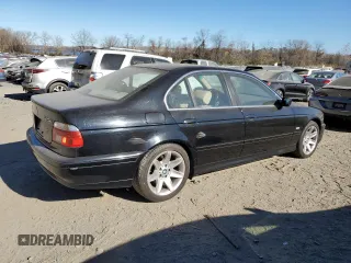 2002 BMW 5 Series 525iA with VIN WBADT43492GY43572, listed as a Copart auction lot 79601934 with 166,918 mi miles and Clean Title. Bid and sale history available at carsss.com. Image 3.