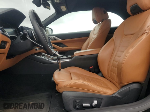 2021 BMW 4 Series 430i with VIN WBA23AT04MCG07881, listed as a Copart auction lot 85674914 with 20,812 mi miles and Salvage title. Bid and sale history available at DreamBid. Image 7.