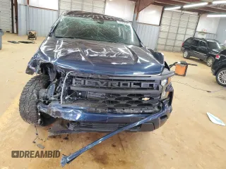 2022 Chevrolet Silverado 1500 Custom with VIN 1GCPDBEK4NZ533187, listed as a Copart auction lot 47368025 with 0 mi miles and Salvage Title. Bid and sale history available at carsss.com. Image 5.