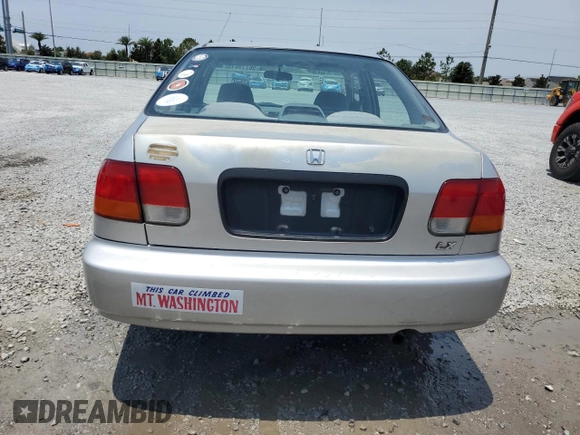 1998 Honda Civic LX z VIN 2HGEJ6675WH539407, wystawiony jako Copart lot #56715815 z przebiegiem 90 882 mil mil oraz Szkoda całkowita • Salvage title. Historia ofert i sprzedaży dostępna na DreamBid. Obrazek 6.