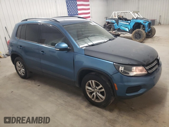 2017 Volkswagen Tiguan S with VIN WVGBV7AX8HW501835, listed as a Copart auction lot 58415625 with 117,017 mi miles and Clean title. Bid and sale history available at DreamBid. Image 4.