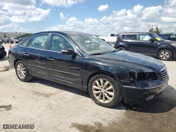 2007 Hyundai Azera SE with VIN KMHFC46F77A230168, listed as a Copart auction lot 72891584 with 119,853 mi miles and Salvage Title. Bid and sale history available at carsss.com. Image 4.