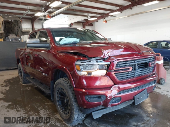 2019 Ram 1500 Laramie with VIN 1C6SRFJT8KN696341, listed as a IAAI auction lot 42473209 with 55,480 mi miles and . Bid and sale history available at DreamBid. Image 1.