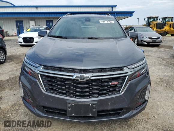 2023 Chevrolet Equinox RS z VIN 3GNAXWEG6PS156482, wystawiony jako Copart lot #59877795 z przebiegiem 64 924 mil mil oraz Szkoda całkowita • Salvage title. Historia ofert i sprzedaży dostępna na DreamBid. Obrazek 5.