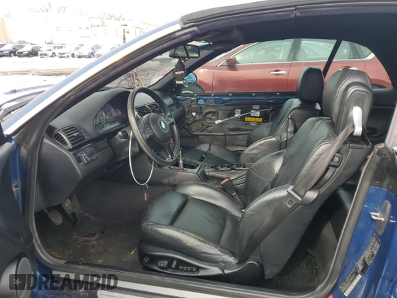 2003 BMW 3 Series 330Ci with VIN WBABS53453EV90537, listed as a Copart auction lot 44604935 with 143,530 mi miles and Salvage Title. Bid and sale history available at carsss.com. Image 7.