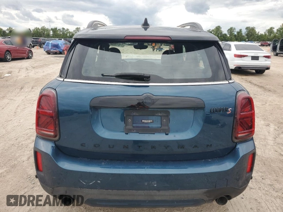 2022 MINI Countryman Cooper S with VIN WMZ83BR05N3N36893, listed as a Copart auction lot 71615954 with 37,695 mi miles and Salvage title. Bid and sale history available at DreamBid. Image 6.