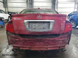 2005 Acura TL with VIN 19UUA66255A080537, listed as a Copart auction lot 52018525 with 162,820 mi miles and Salvage Title. Bid and sale history available at carsss.com. Image 6.