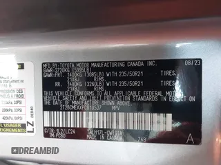 2023 Lexus RX 500h F Sport Performance с VIN 2T2BCMEAXPC010507, выставлен на аукционе IAAI как лот 41383030 с пробегом 10 075 миль миль и . История ставок и продаж доступна на DreamBid. Изображение 9.