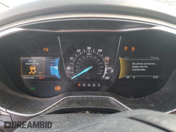 2016 Ford Fusion SE with VIN 3FA6P0HD3GR339932, listed as a Copart auction lot 57996755 with 136,120 mi miles and Non repairable. Bid and sale history available at DreamBid. Image 9.