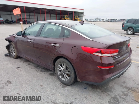 2019 Kia Optima LX with VIN 5XXGT4L35KG339342, listed as a IAAI auction lot 40863899 with 109,223 mi miles. Bid and sale history available at carsss.com. Image 3.