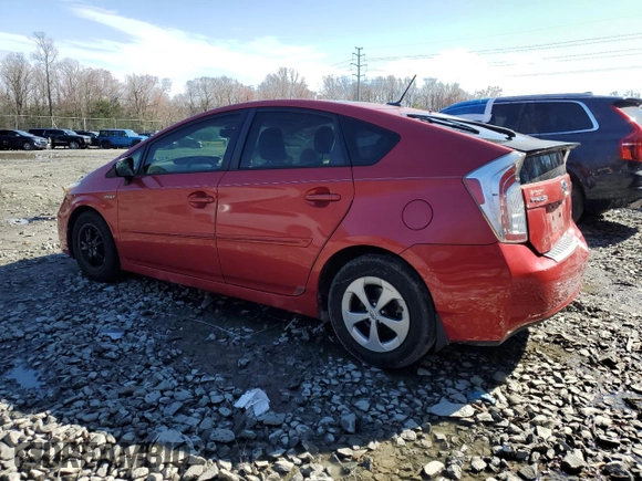 2012 Toyota Prius One with VIN JTDKN3DU5C1560314, listed as a Copart auction lot 49600765 with 114,923 mi miles and Salvage Title. Bid and sale history available at carsss.com. Image 2.