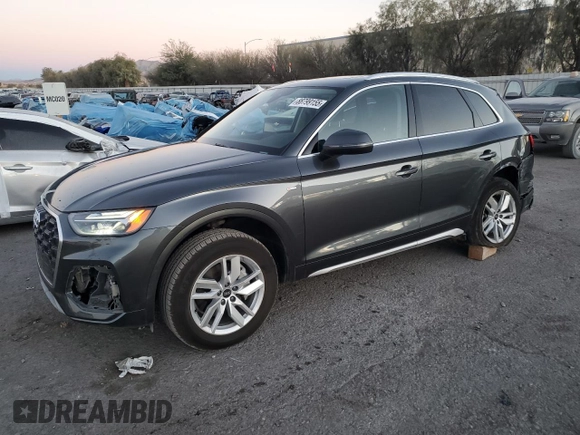 2023 Audi Q5 S line Premium with VIN WA1GAAFY5P2043806, listed as a Copart auction lot 88799155 with 50,580 mi miles and Salvage Title. Bid and sale history available at carsss.com. Image 1.