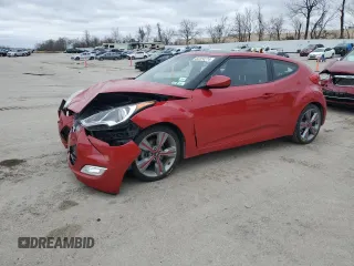 2017 Hyundai Veloster Value Edition with VIN KMHTC6AD9HU324475, listed as a Copart auction lot 82224274 with 86,533 mi miles and Salvage Title. Bid and sale history available at carsss.com. Image 1.