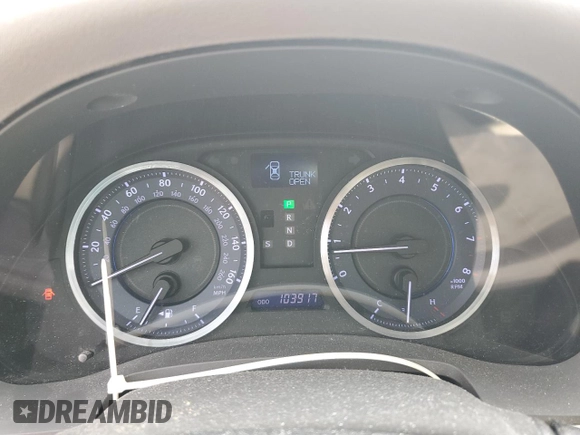 2012 Lexus IS 250 with VIN JTHCF5C25C5054390, listed as a Copart auction lot 54791205 with 103,917 mi miles and Salvage Title. Bid and sale history available at DreamBid. Image 9.