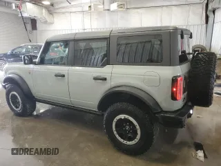 2024 Ford Bronco Badlands with VIN 1FMEE9BP5RLA70638, listed as a Copart auction lot 57488895 with 20,310 mi miles and Salvage title. Bid and sale history available at DreamBid. Image 2.