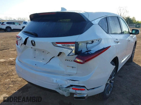 2025 Acura RDX Advance with VIN 5J8TC2H70SL008488, listed as a IAAI auction lot 42026105 with 9,770 mi miles and . Bid and sale history available at DreamBid. Image 6.