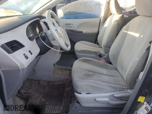 2012 Toyota Sienna with VIN 5TDZK3DC9CS204787, listed as a Copart auction lot 89138125 with 151,131 mi miles and Salvage Title. Bid and sale history available at carsss.com. Image 7.