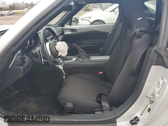 2018 Mazda MX-5 Miata RF Club with VIN JM1NDAL79J0203544, listed as a Copart auction lot 49482225 with 36,839 mi miles and Salvage Title. Bid and sale history available at carsss.com. Image 7.