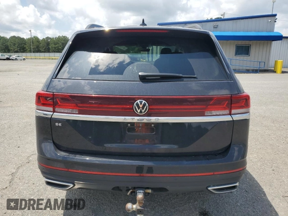 2024 Volkswagen Atlas SE with VIN 1V2JR2CA7RC500676, listed as a Copart auction lot 54150255 with 36,551 mi miles and Salvage title. Bid and sale history available at DreamBid. Image 6.