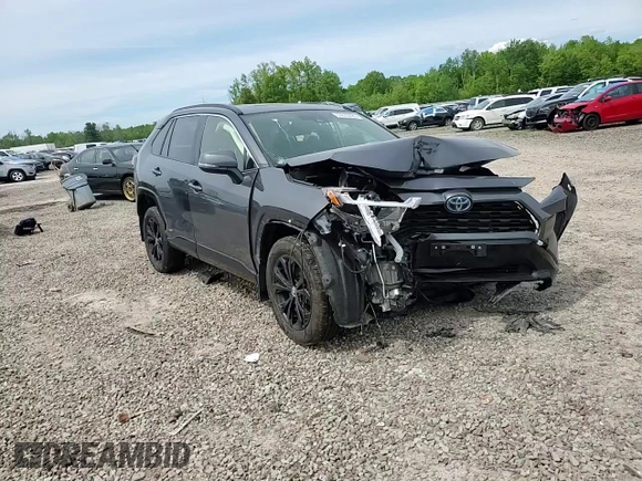 2023 Toyota RAV4 Hybrid SE with VIN JTM16RFVXPD088729, listed as a Copart auction lot 57879395 with 33,249 mi miles and Salvage title. Bid and sale history available at DreamBid. Image 14.