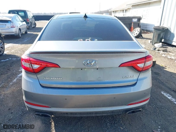 2015 Hyundai Sonata 2.4L Sport with VIN 5NPE34AF1FH142957, listed as a IAAI auction lot 41381762 with 143,597 mi miles. Bid and sale history available at carsss.com. Image 16.